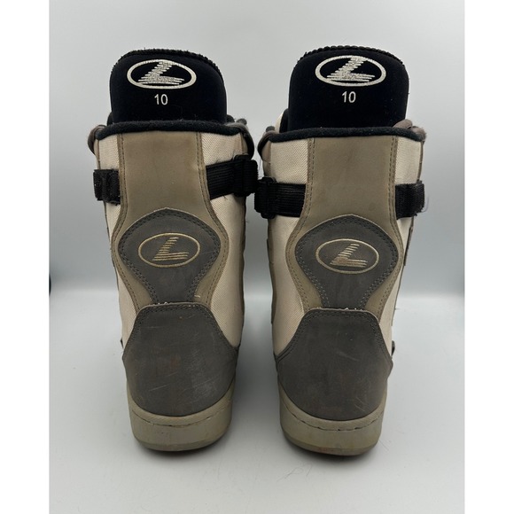 Lamar Retro Snowboard Boots Universe Adult W10 M8.5 Tan Gray Lace Up‎ Strap Vtg main image 7